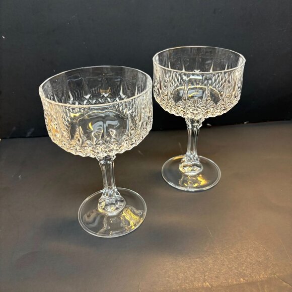 2 wine Glasses Longchamp by Cristal D'Arques Durand - Picture 6 of 6